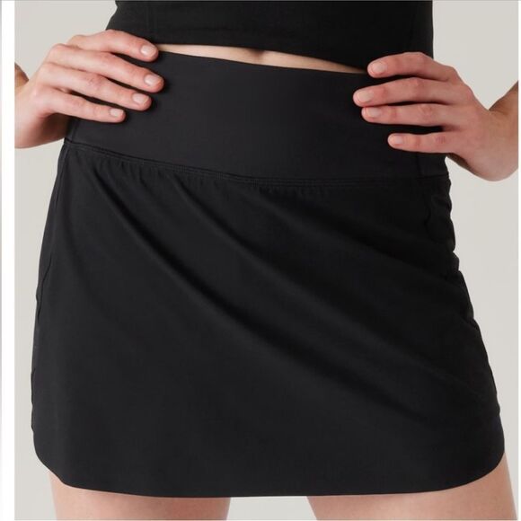 Athleta Run With It Skort 14" Black - Picture 2 of 15